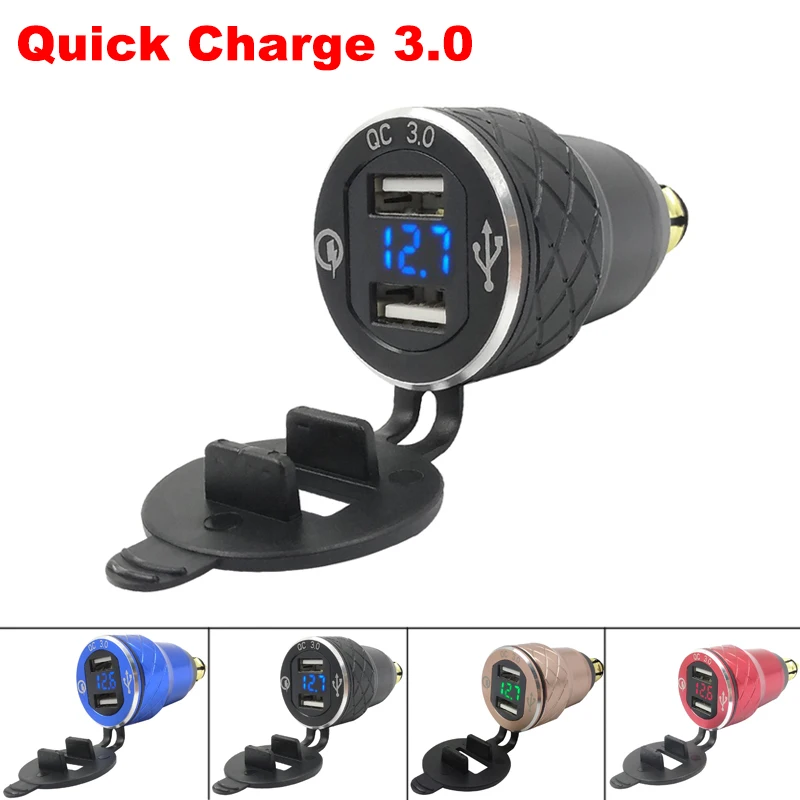Для BMW Hella DIN к USB мотоциклетная вилка QC3.0 Dual зарядное устройство розетка адаптер