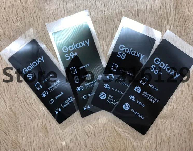 100 шт./лот Заводская Защитная пленка для переднего экрана Samsung Galaxy S8 S9 S7 S6 + edge s5 note 8