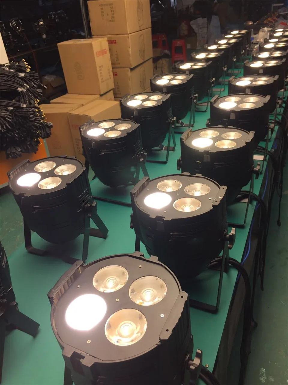 4x50 Вт Par Led COB теплый белый холодный Светодиодный прожектор DJ светильник 4/8 DMX канал