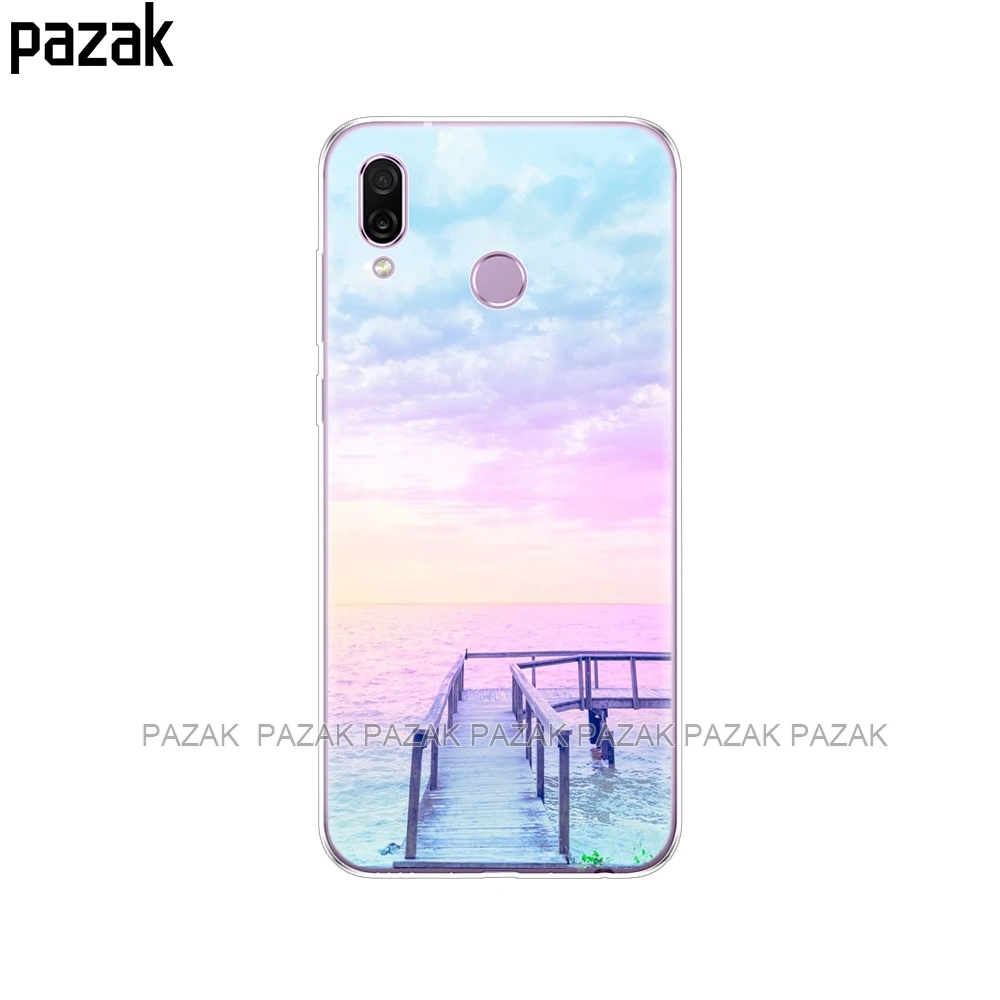 Мягкий силиконовый чехол для huawei Honor Play 6,3 ''мягкая термополиуретановая накладка на заднюю панель чехол s для huawei Honor Play чехол etui сумки бампер - Цвет: 34386