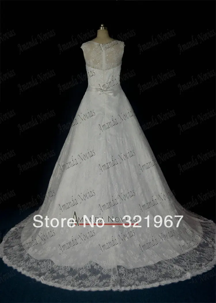 2015 Cap Sleeve Elegant Hot Sale New Arrivals Lace Wedding Gown Bridal Dress vestidos de noiva Vestido Sexy | Свадьбы и торжества