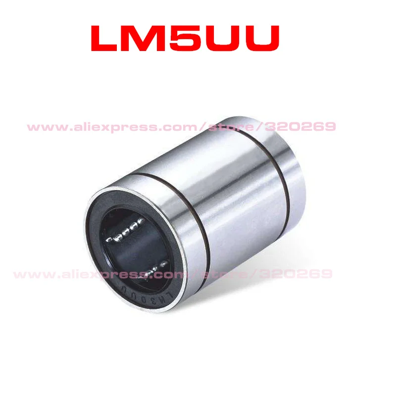 4 шт. LM5UU 5x10x15 мм линейного движения шариковых подшипников 5 вал LM5LUU 5x10x29 мм|lot of|lot
