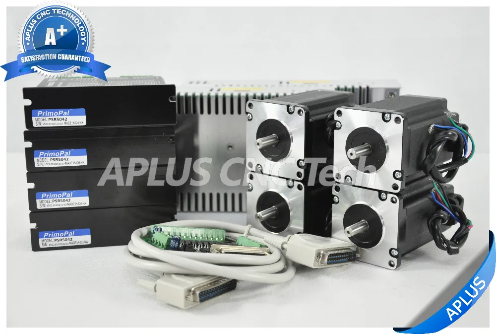 4 осевой NEMA 24 шаговый двигатель 368oz in 4.2A и драйвер PSR5042 48 В Комплект питания|motor|motor