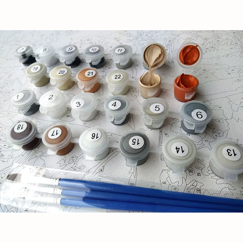 Oil Painting By Numbers Scenery DIY Pictures Tree Landscape Summer Kits Drawing Canvas HandPainted Home Deco | Дом и сад