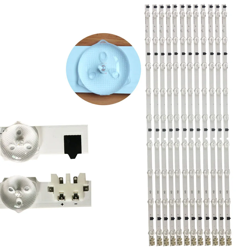 Xinlumen tv9LEDs 650 мм Светодиодная лента для подсветки Замена samsung UA32F4088AR UA32F4000AR BN64-25300A |