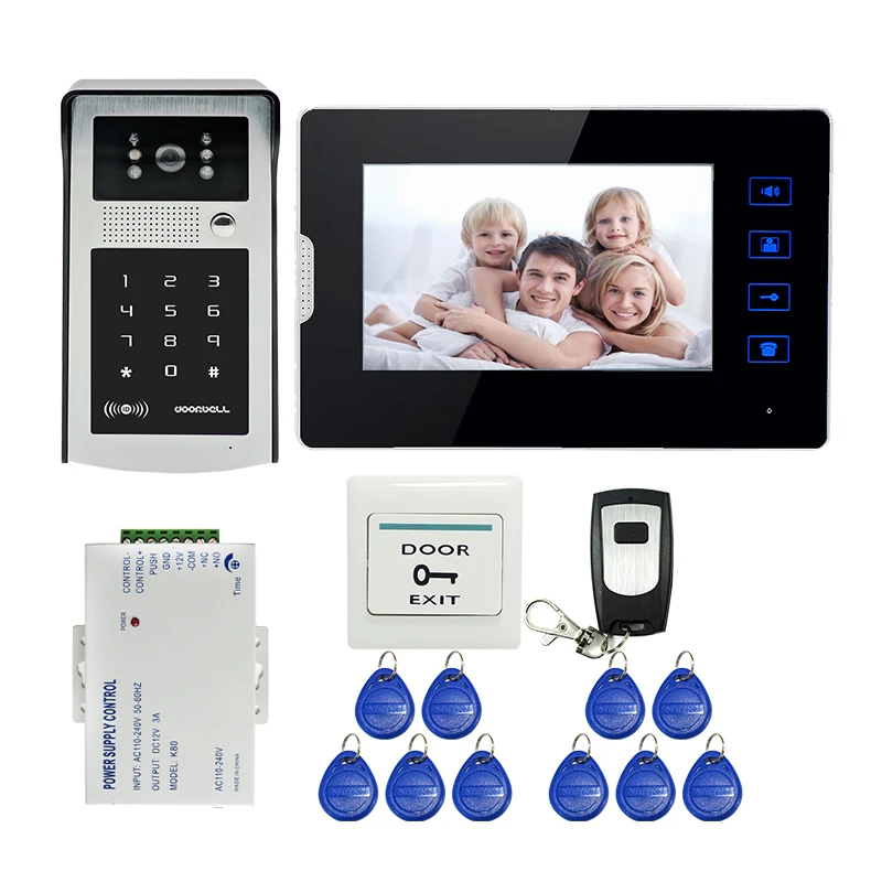 Видеодомофон MILEVIEW с сенсорной кнопкой и экраном 7 дюймов|phone doorbell|video door phonevideo phone