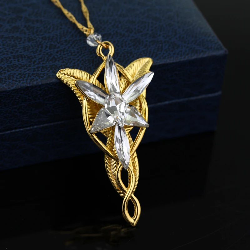 Классическое кольцо "Властелин одного" Arwen Evenstar кулон фильм ювелирные изделия кристалл Сумеречная звезда серебряная подвеска крутящий момент Erkek kolye