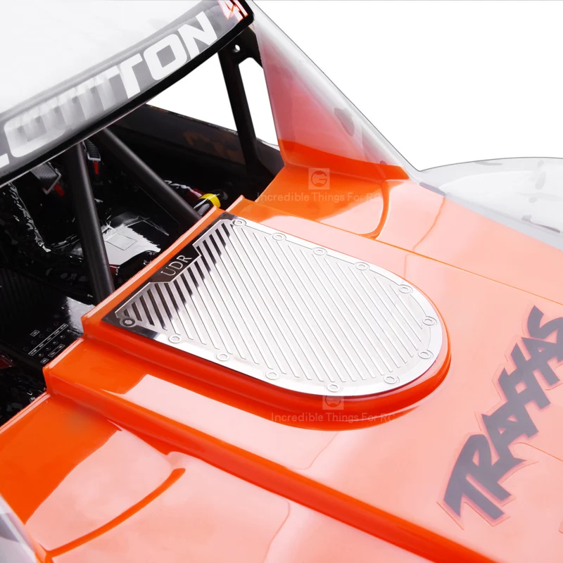 

1 шт. крышка капота двигателя грузовика UDR, крышка двигателя из нержавеющей стали, защитная крышка корпуса, защитный щит для внедорожника 1:7, ...