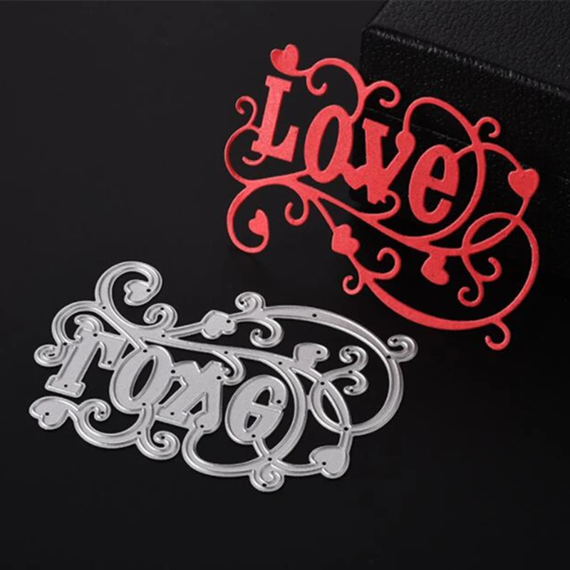 

SCD325 Metal Cutting Dies For Scrapbooking Stencils Wedding Love DIY Cut Album Cards Decoration Embossing Die Cuts Tool Template