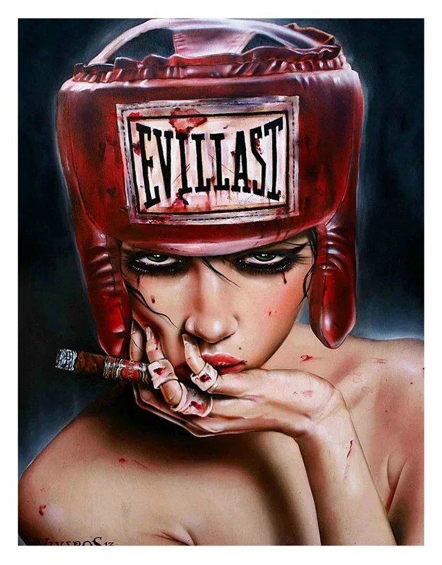 New Baroness dirtyполностью Брайан М. Viveros курительная красная губа сексуальная девушка