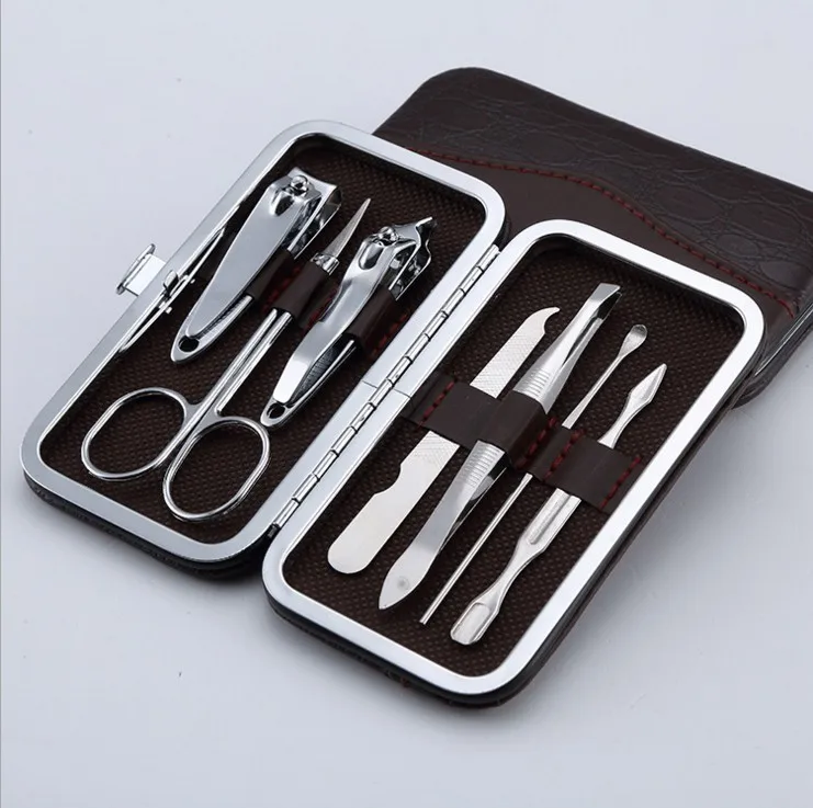 Набор для стрижки ногтей и педикюра 7 в 1|scissors pedicure|manicure tools casemanicure knife |