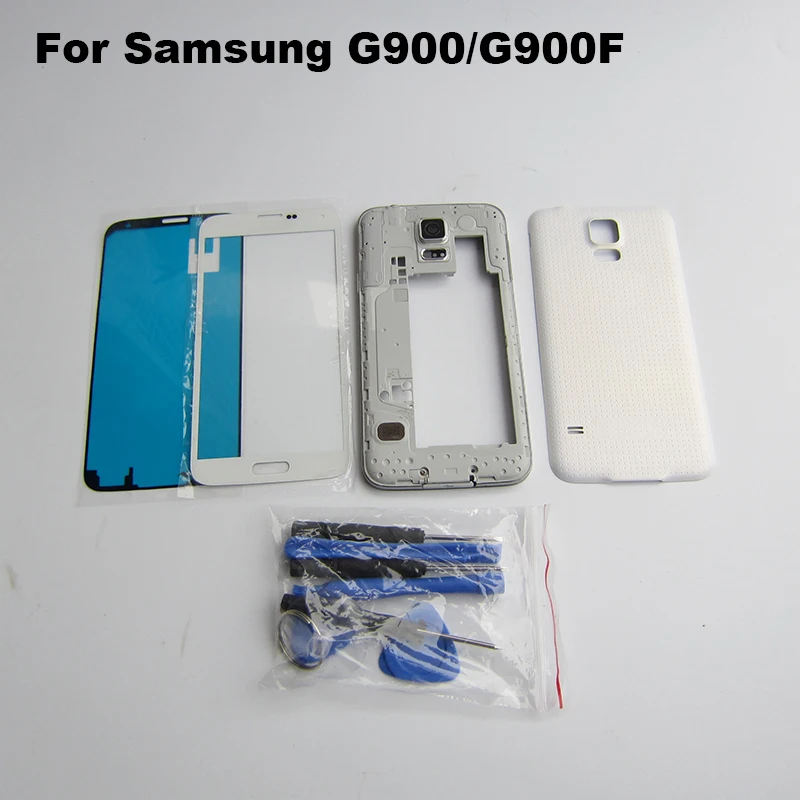 Запчасти для авто Samsung Galaxy S5 G900F/M/V/T/P Full Корпус чехол средняя рамка задняя крышка +