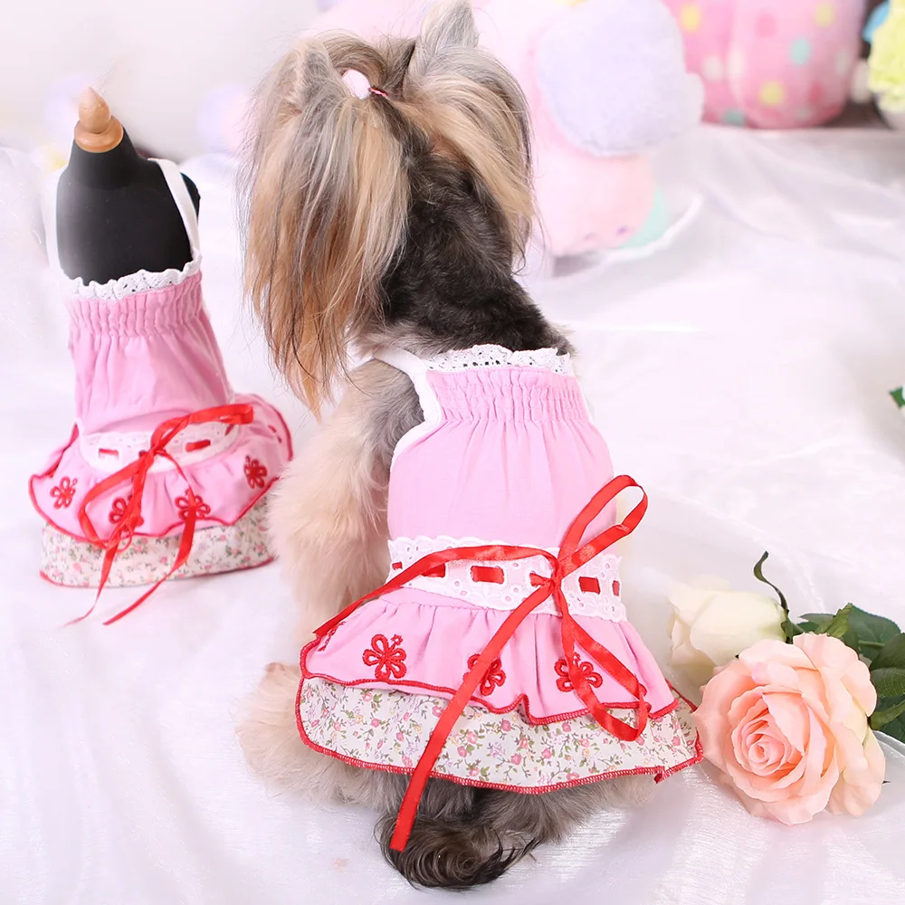 Новая коллекция весна и лето собак pet платье мило хвост любимая одежда Плюшевый VIP