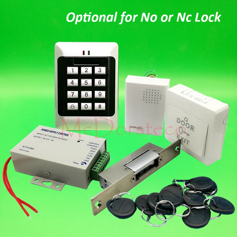 DIY Полная клавиатура Rfid система контроля допуска к двери Yli YS131 узкий тип без NC