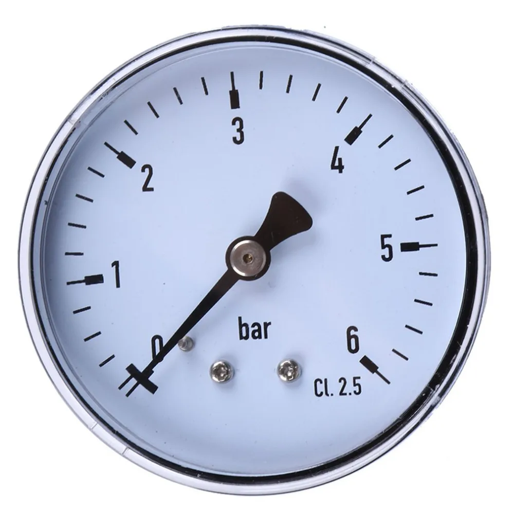 1/4 Inch NPT 6 Bar 80 PSI Round Pressure Gauge Gas liquid Accuratery Hydraulic Manometer Measuring Tool | Инструменты