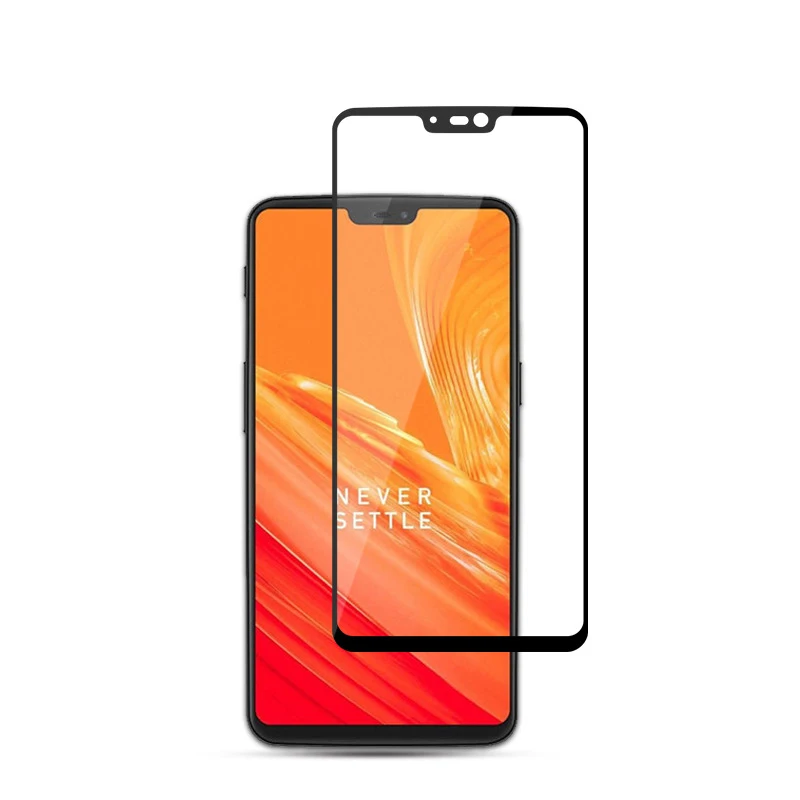 Oneplus 6 glass screen protector mofi for one plus tempered full cover 9H 2.5D white black film front guard 6.28&quot | Мобильные