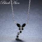 Новое романтическое поступление 2022, классические ювелирные изделия серебряного цвета с бабочкой, модные обручальные ожерелья и подвески с цветком для женщин K014