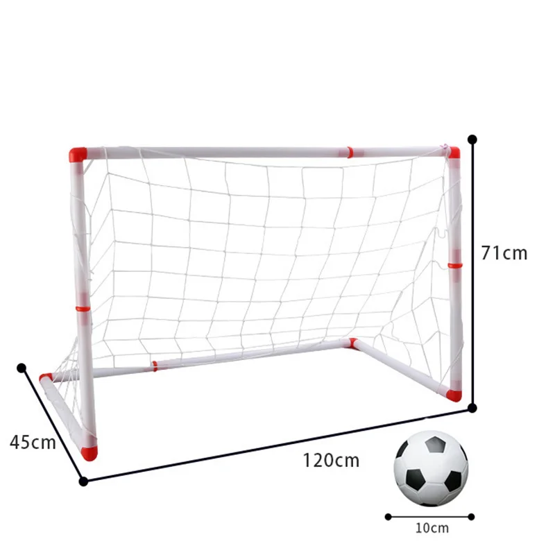 

120cm Large Size Portable Folding Children Football Net Door Sports Toys for Children gift Set Football Gate Soccer Inflator