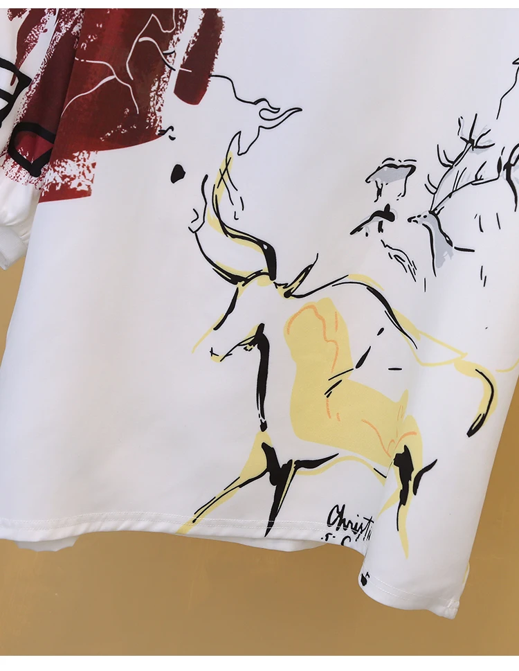 Макси весенние платья женские длинные Blousa Свободные повседневные топы Graffit с