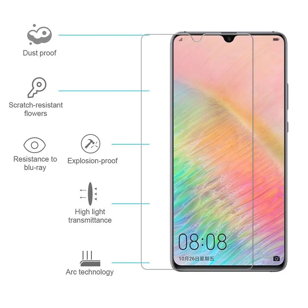 Закаленное стекло 2.5D 9H для Huawei Mate 20 X защитная пленка 20X защита экрана от