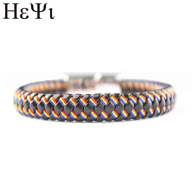 Новый модный плетеный браслет из искусственной кожи мужской для женщин