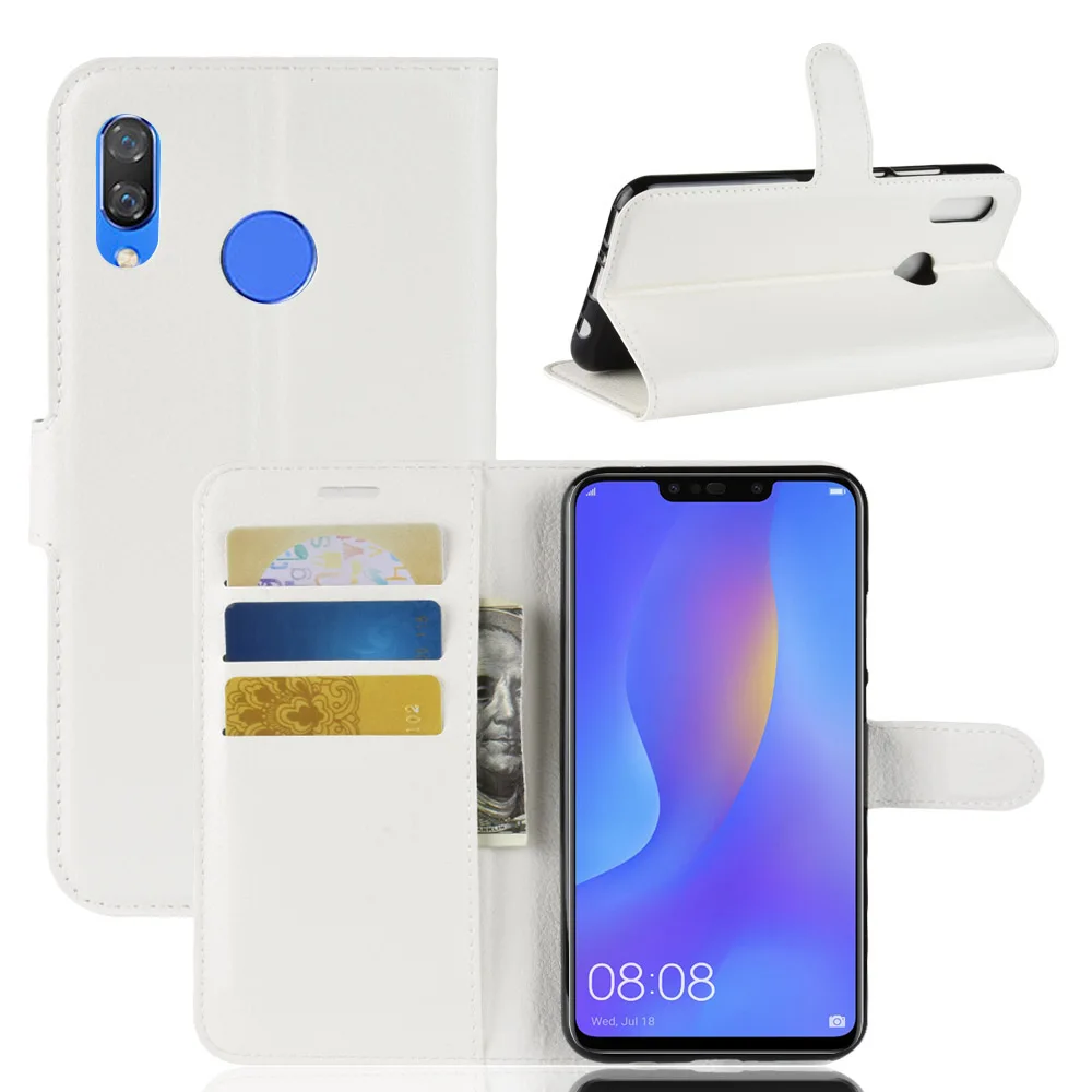 Мода откидная крышка для huawei nova3i caseNew мужские и женские кожаные чехол телефона с