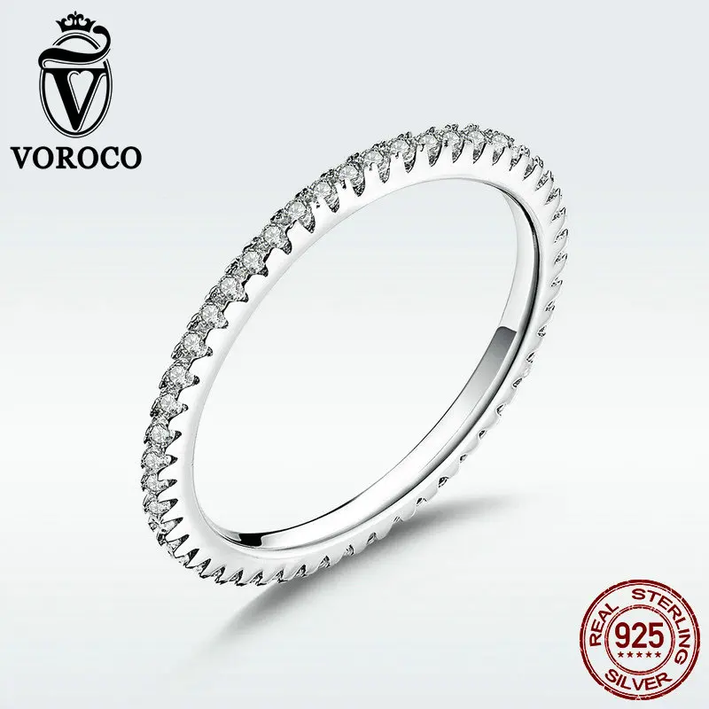 Хит продаж 2018 кольцо VOROCO с простым дизайном блестящее реальное искусственное