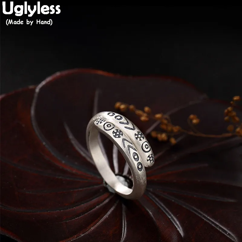 Uglyless S 990 Изящные серебряные ювелирные изделия для женщин Винтажный стиль Индиана