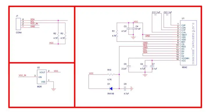 0,42 дюймовый белый oled-дисплей ЖК-модуль IIC/SPI интерфейс SSD1306 72*40 0,42”