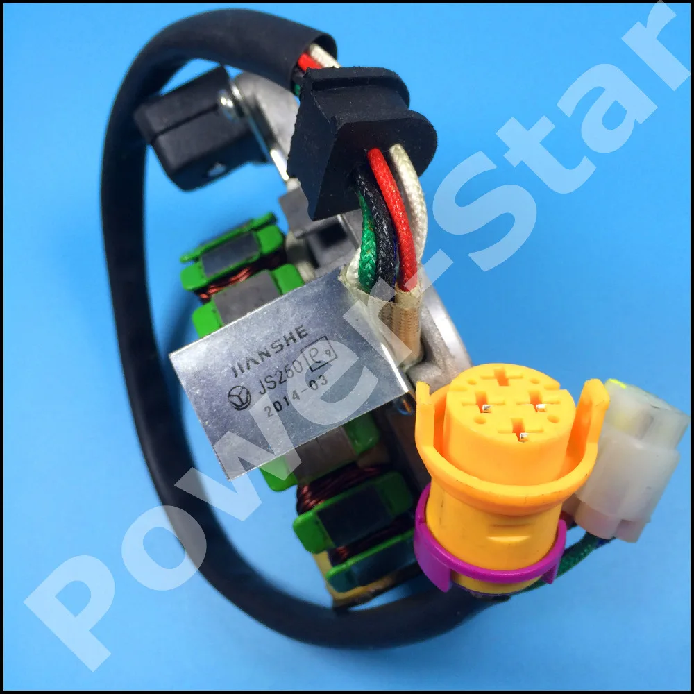 Jianshe 250cc JS250 Магнитный статор 16 катушек 250 Loncin Bashan 250CC ATV Quad Parts|atv quad|250 atv250cc atv quad |