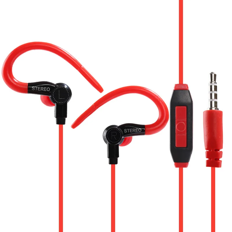 2018 новые спортивные наушники мягкая крючком гарнитура Hi Fi стерео проводные с