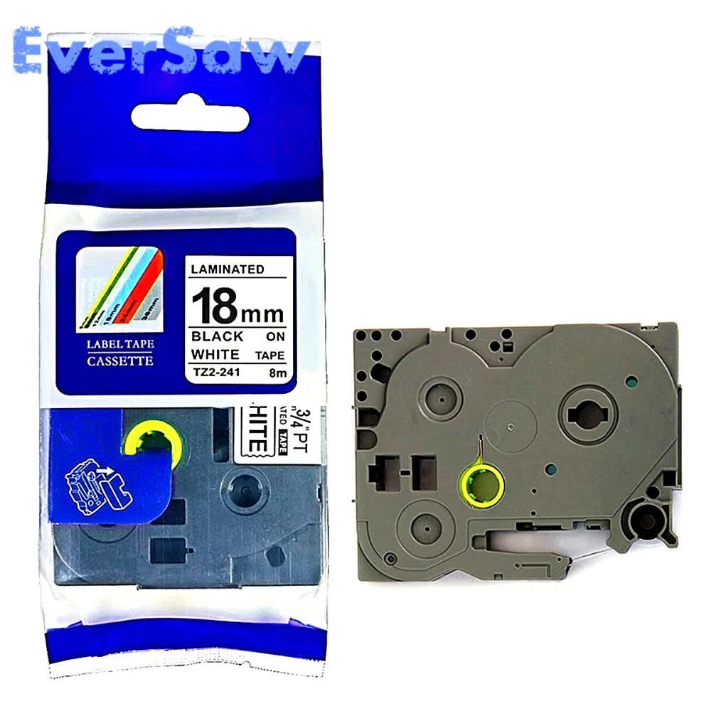 10PK 18 мм tz tze лента совместимая TZe241 TZe 241 TZ-241 TZe-241 p сенсорная Этикетка с Brother TZ PT-H105 PT550