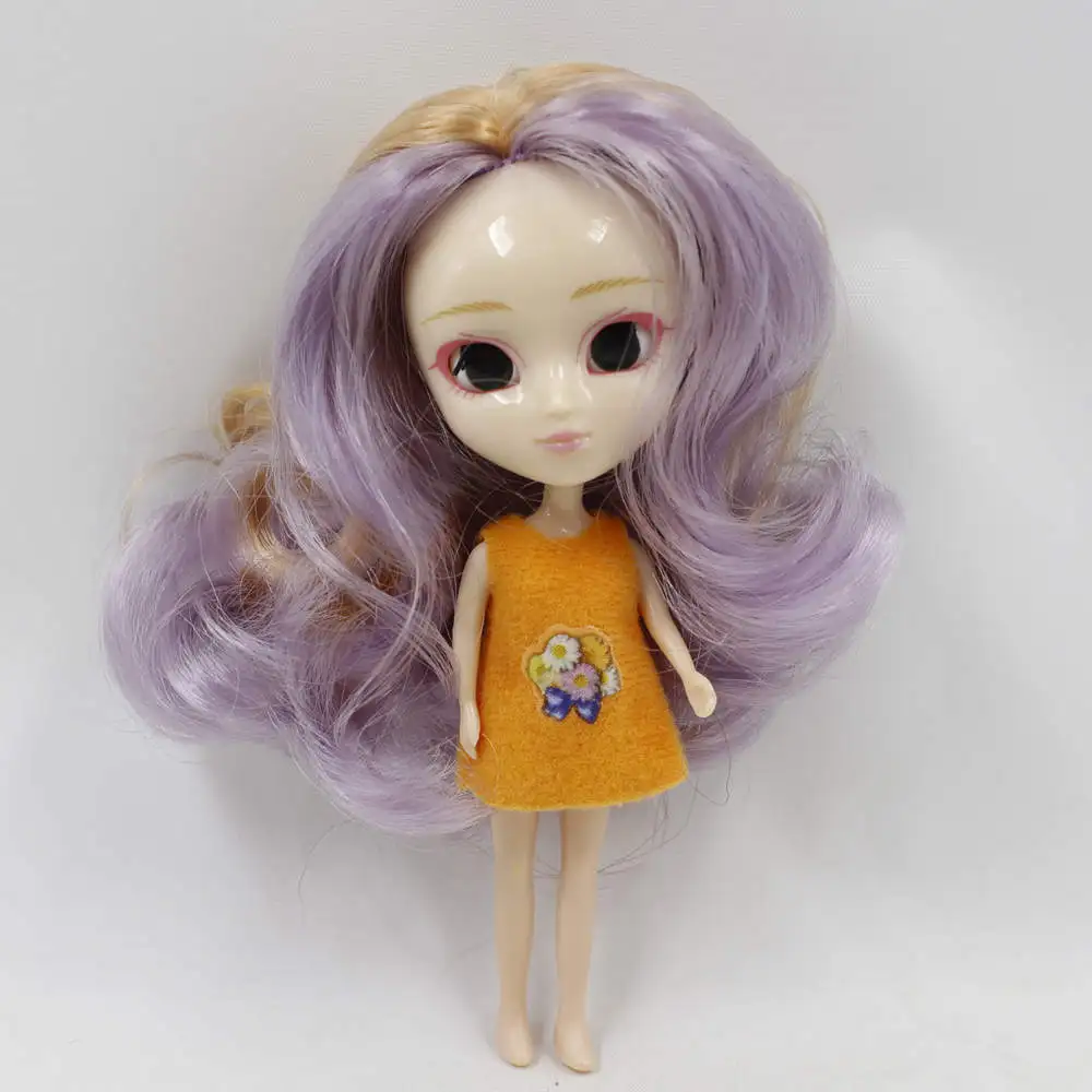 Мини кукла Pullip 11 см, как BJD кукла различные цвета волос прическа одежда случайный