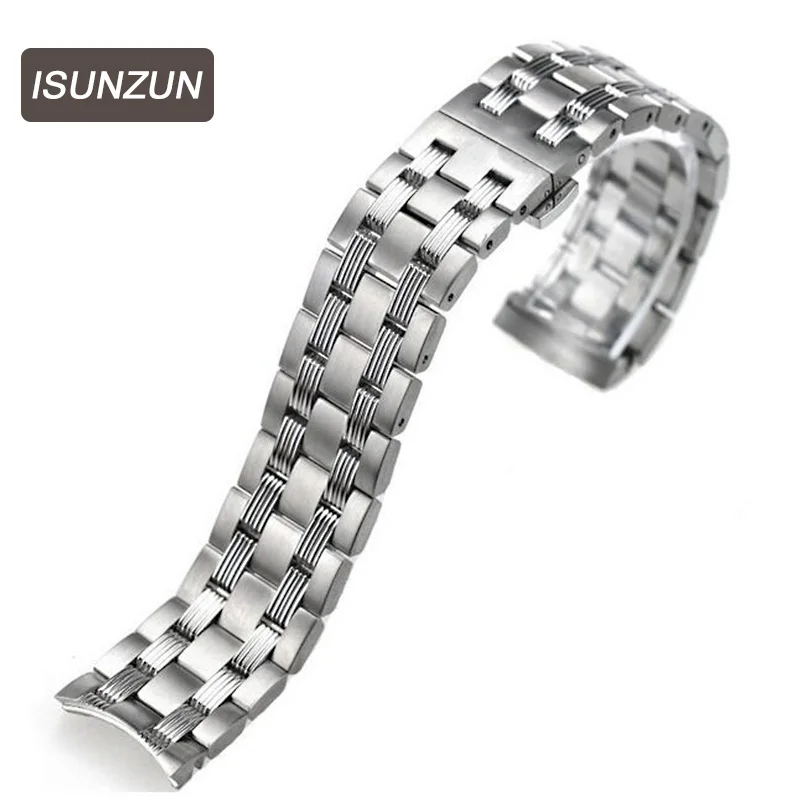 Ремешок для наручных часов ISUNZUN браслет из нержавеющей стали мужчин и женщин