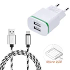 Качественное Сетевое зарядное устройство USB переменного тока для Huawei honor 8C 8X 7C 5C 4X 6 6X 3C play к кабелю Micro usb для Motorola moto g3 g4 g4 plus play