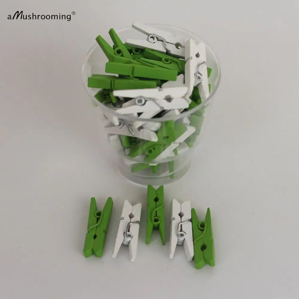 peawhite Микки Минни Маус Мини-прищепки 25+ Микс-красные мини-прищепки, черно-желтые белые мини-прищепки для мыши День Рождения Вечеринка Детский душ свадьба Deocr - Цвет: peawhite