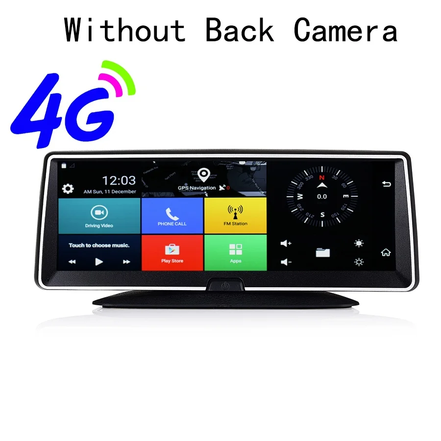 Without Back Camera Udricare 8 дюймов 4G sim-карта gps Android 5,1 WiFi Bluetooth телефон приборная панель Full HD 1080P двойной объектив DVR интернет четырехъядерный gps - Размер экрана, дюймов: Without Back Camera