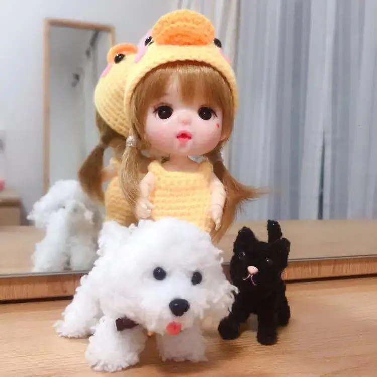 Obitsu OB11 BJD 11 см кукла игрушки 19 шарнир высокое качество китайская Кукла BJD шаровая шарнирная кукла модный подарок Маленькая желтая утка свитер
