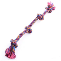 dog bite rope toys pet grind tooth toys molar rope cotton rope material harmless dogs tooth cleaning toys pet dog rope toys 49cm