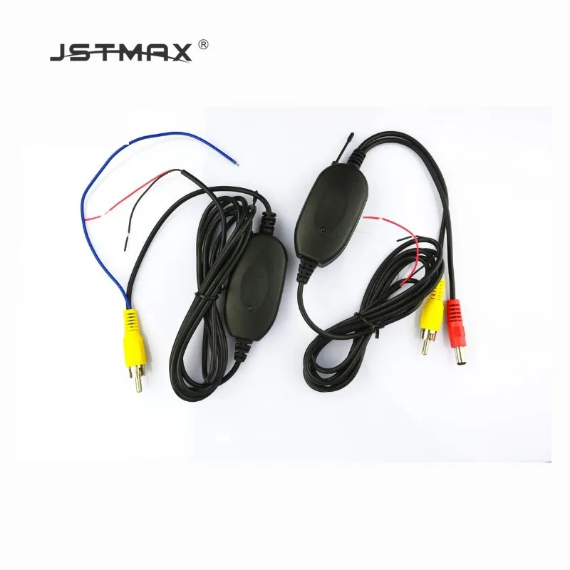 JSTMAX 2 4 ГГц беспроводной RCA видео передатчик и приемник для камеры заднего вида