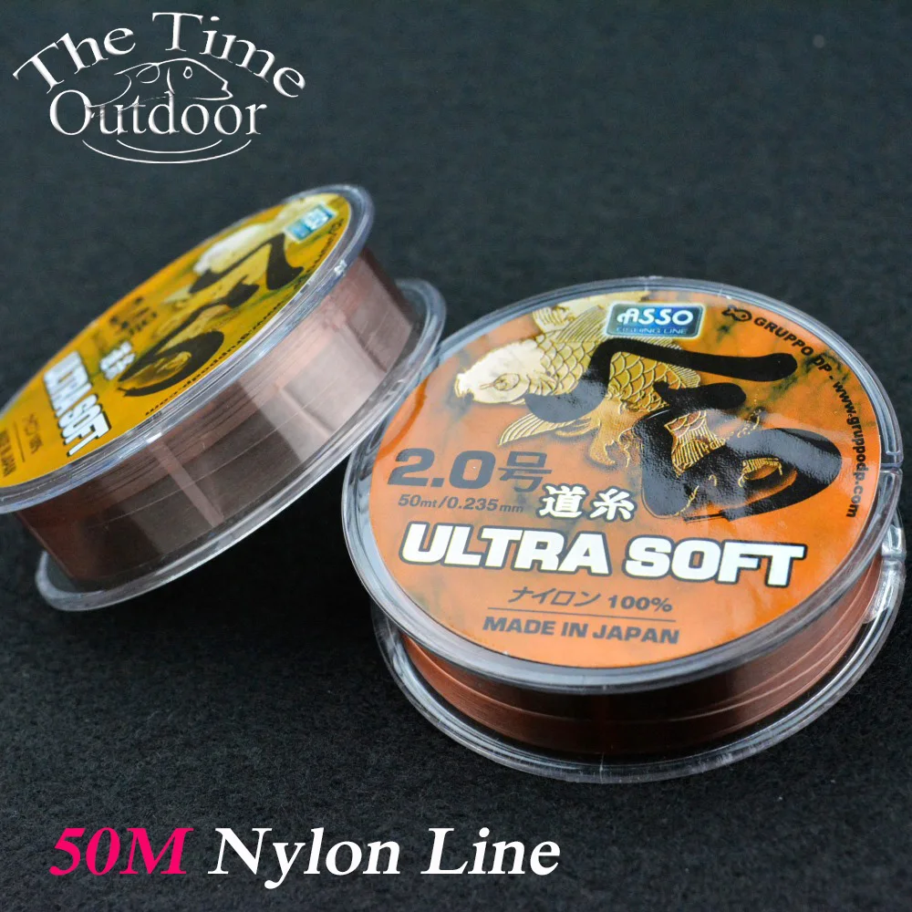 50 м Нейлон Лески Японский Рыбалка Лидер Углеродного Волокна Линия Рыболовные