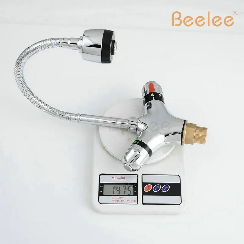 Beelee ванная комната Солнечный термостатический нагреватель смеситель медный