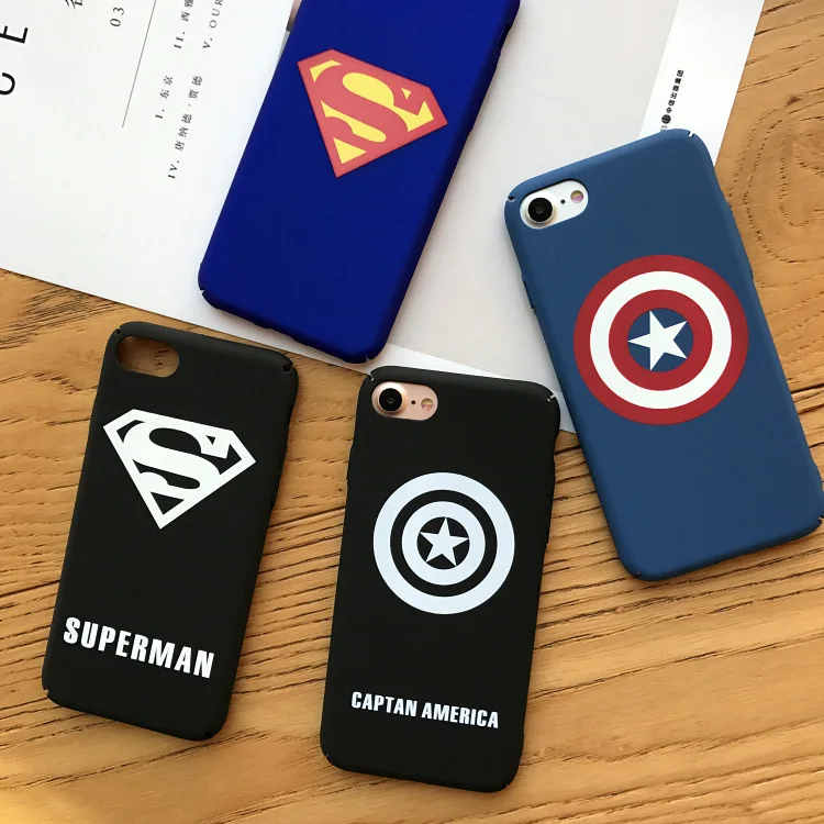 Чехол супергероя Marvel Мстители Капитан Америка щит для iPhone 6 6 Puls 6S Puls 7 8 Plus жесткий чехол из поликарбоната Железный человек комикс capinhas