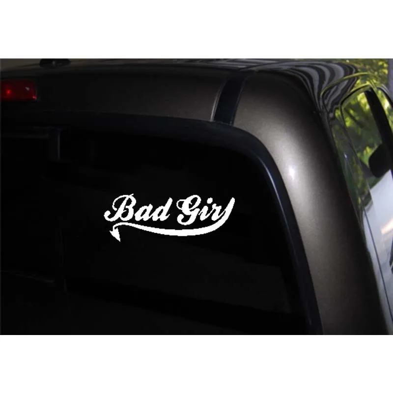 QYPF 16 5 см * 6 BAD GIRL забавная Новинка Шутка автомобильный бампер Виниловая Наклейка