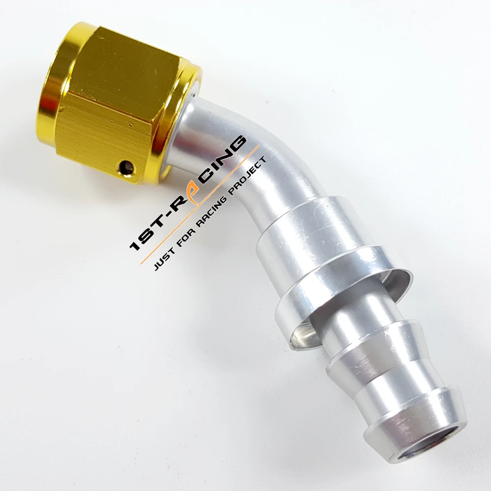 Универсальный антивандальный Масляный шланг на 6 45 градусов Золотой +