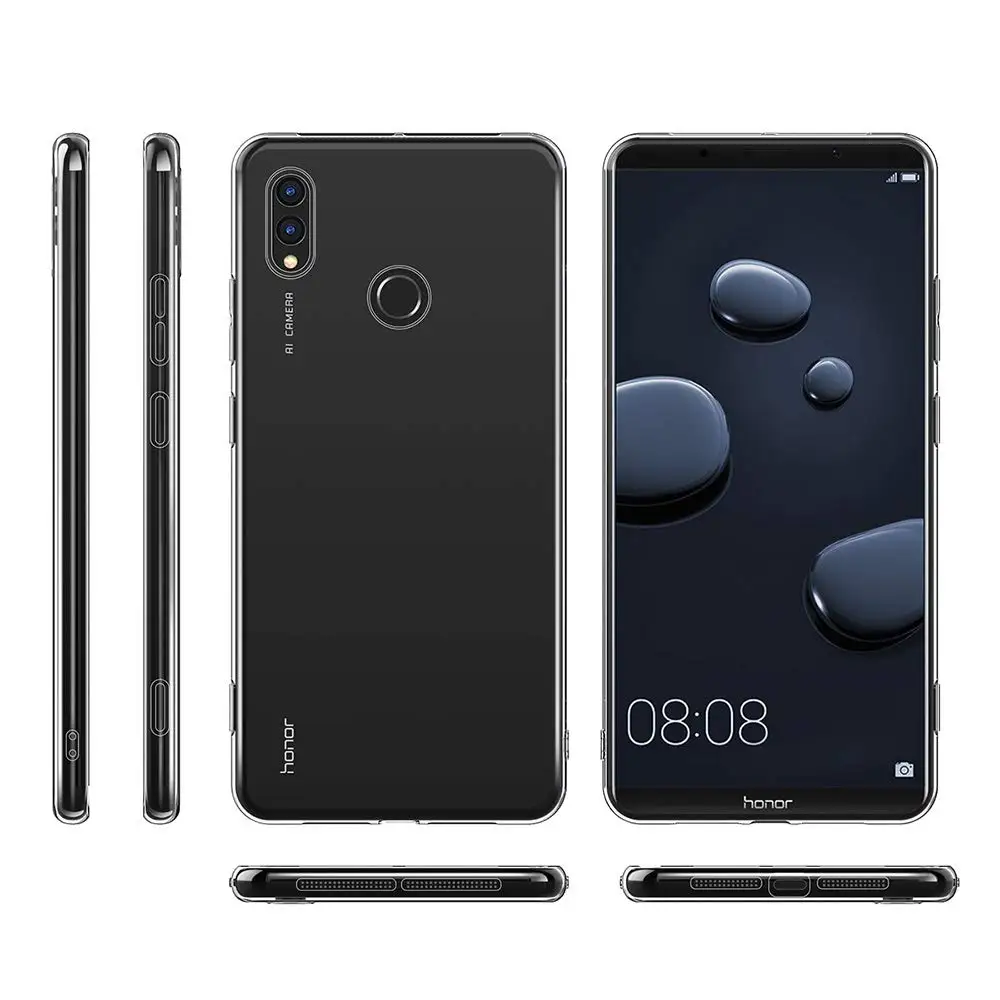 Ультратонкий прозрачный силиконовый мягкий защитный чехол из ТПУ для Huawei Honor Note 8