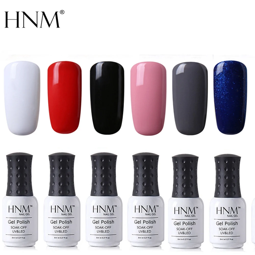 HNM 6 шт./компл. 8 мл Однотонная Одежда УФ-гель для ногтей для ногтевого дизайна(био-Гели Soak Off! полупостоянная Краски Лаки гель Лаки комплект лаков - Цвет: 3