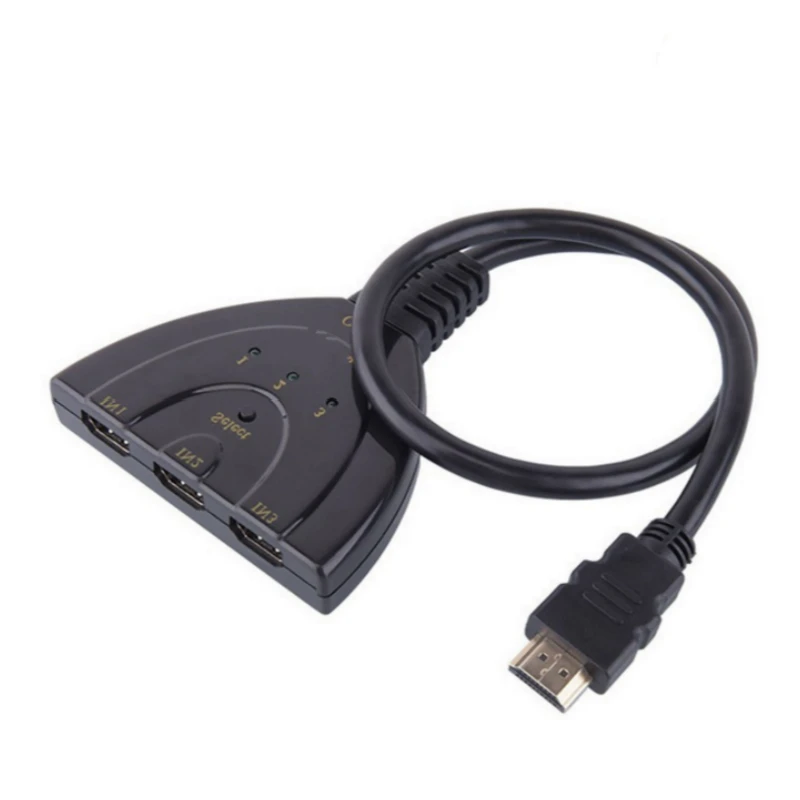 HDMI-совместимый с 3 в 1 выход адаптер автоматическим ручным переключателем
