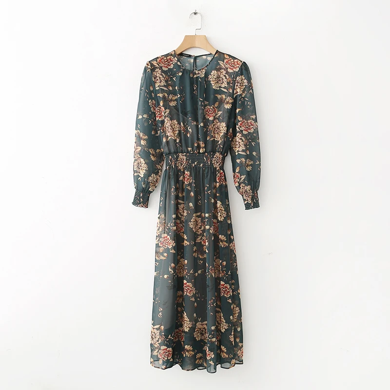 2018 летнее платье повседневные комплект из двух предметов Платье с принтом