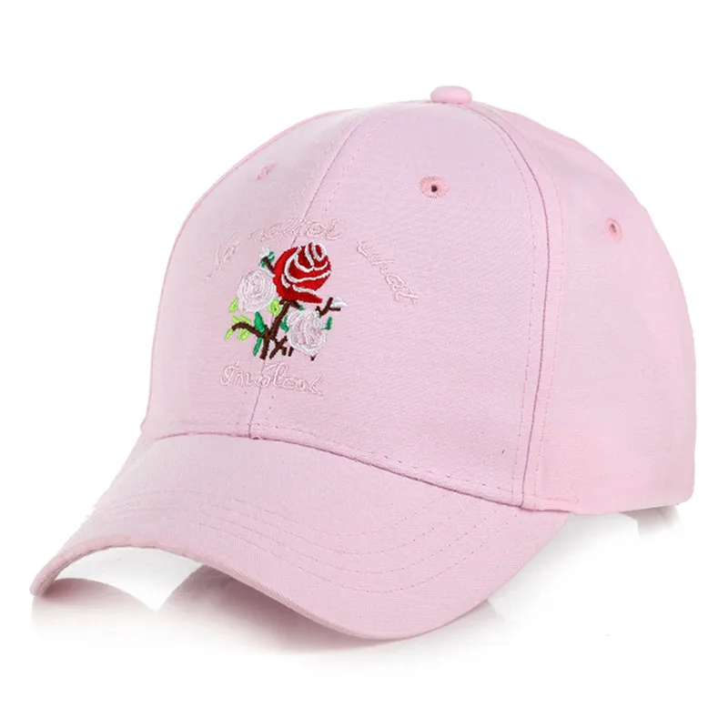 Бейсболка с принтом в виде Розы Женская винтажная Кепка Snapback для девушек и